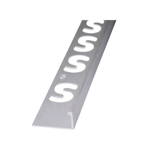 Hoekprofiel Faktum Aluminium Zilver Geanodiseerd Gecoat Wit 250cm 10mm 