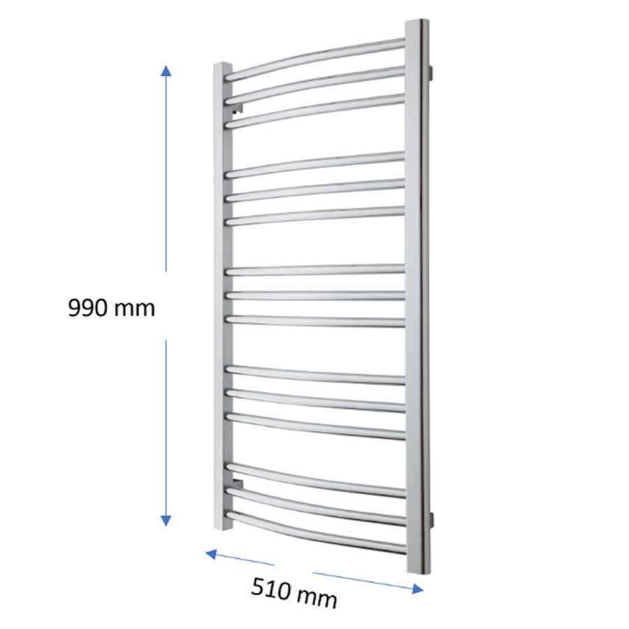 Designradiator TVS Nemo Chroom 99 x 51 cm