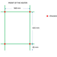 Designradiator TVS Nemo Wit 78.5 x 61 cm