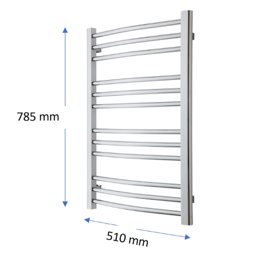 Designradiator TVS Nemo Chroom 78.5 x 51 cm