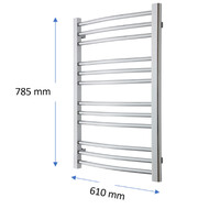 Designradiator TVS Nemo Chroom 78.5 x 61 cm