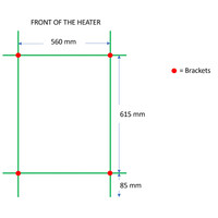 Designradiator TVS Nemo Chroom 78.5 x 61 cm