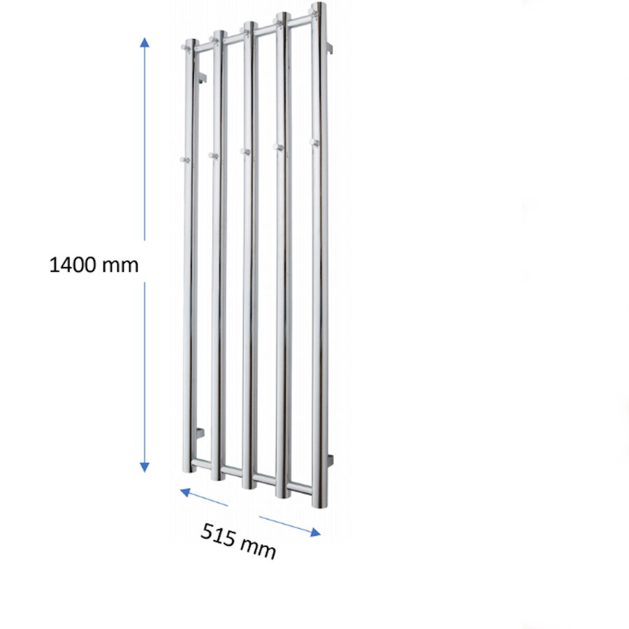 Designradiator TVS Kiro 5 Wit 140 x 51.5 cm