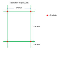 Designradiator TVS PLUS 9-500 Goud 59 x 50 cm