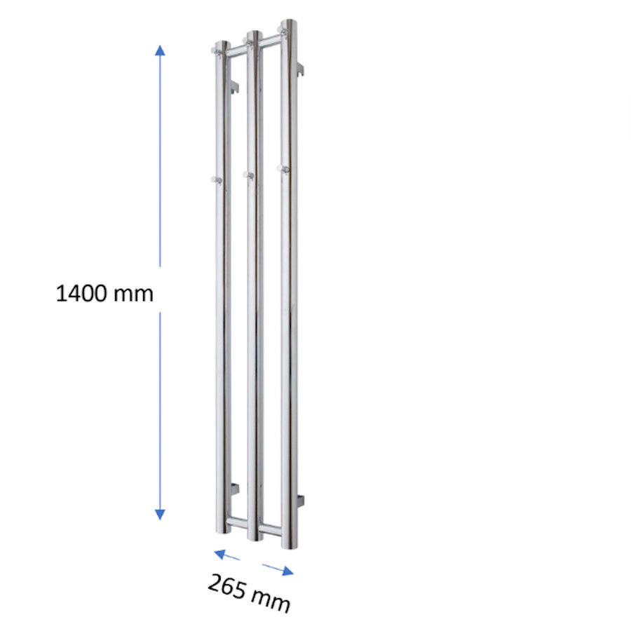 Designradiator TVS PLUS 3 Goud 140 x 26.5 cm