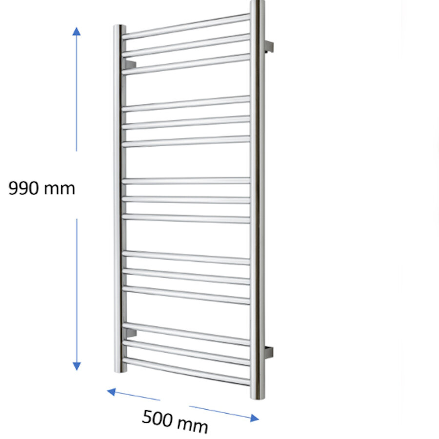 Designradiator TVS Pivo Chroom 99x50 cm