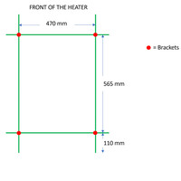 Designradiator TVS Pivo Wit 78.5x50 cm