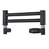 TVS Design Radiator Aansluitset TVS Valves 210 Zwart