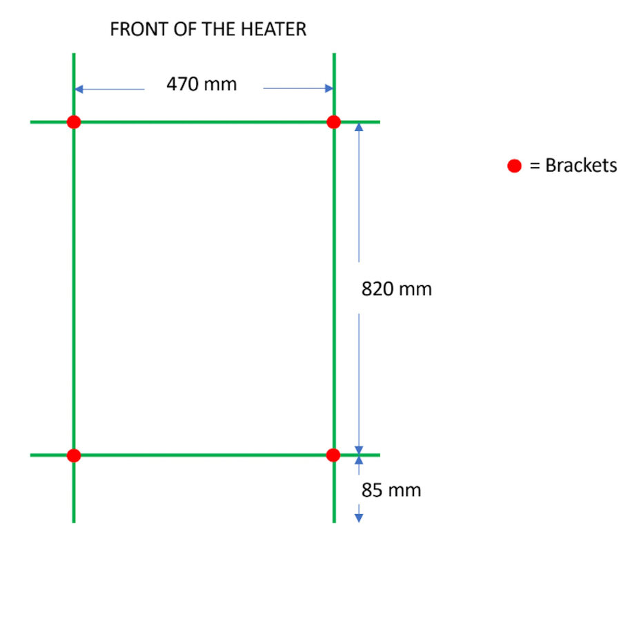 Designradiator TVS Paso Wit 112x50 cm