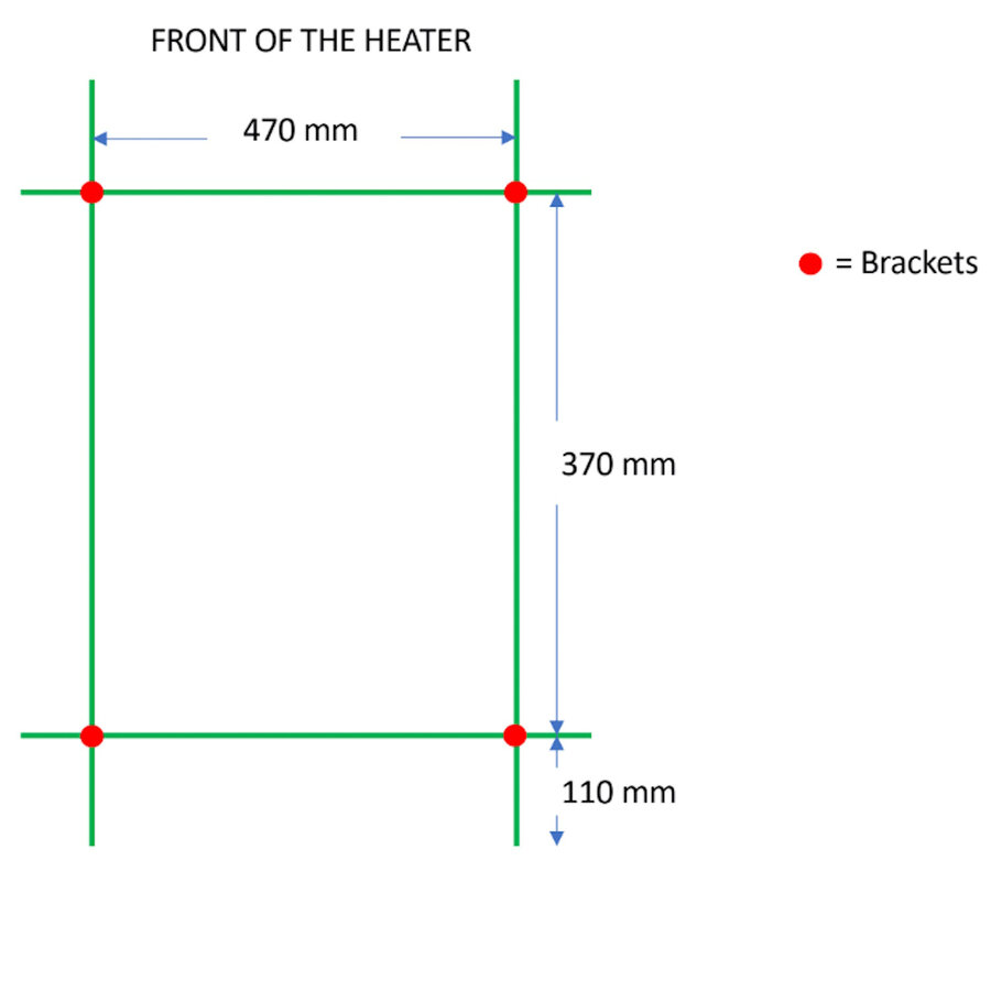 Designradiator TVS Pivo Wit 59x50 cm