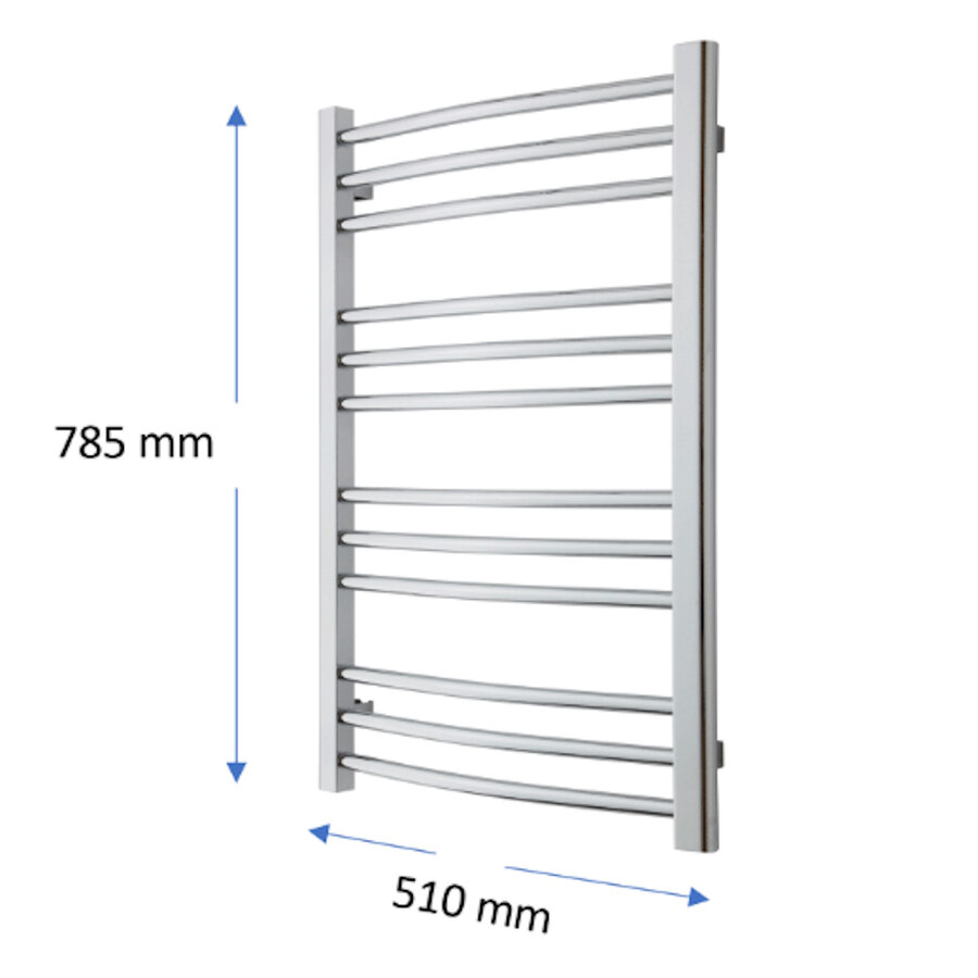 Designradiator TVS Nemo Zwart 78.5 x 51 cm