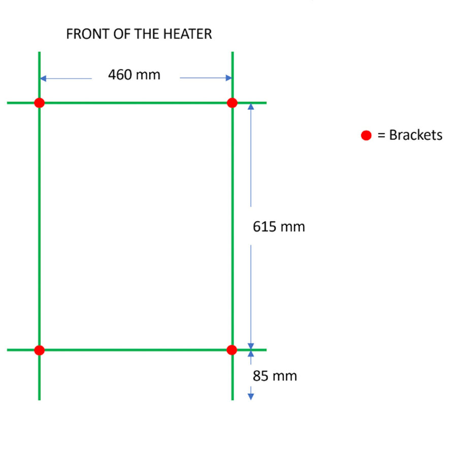 Designradiator TVS Nemo Zwart 78.5 x 51 cm