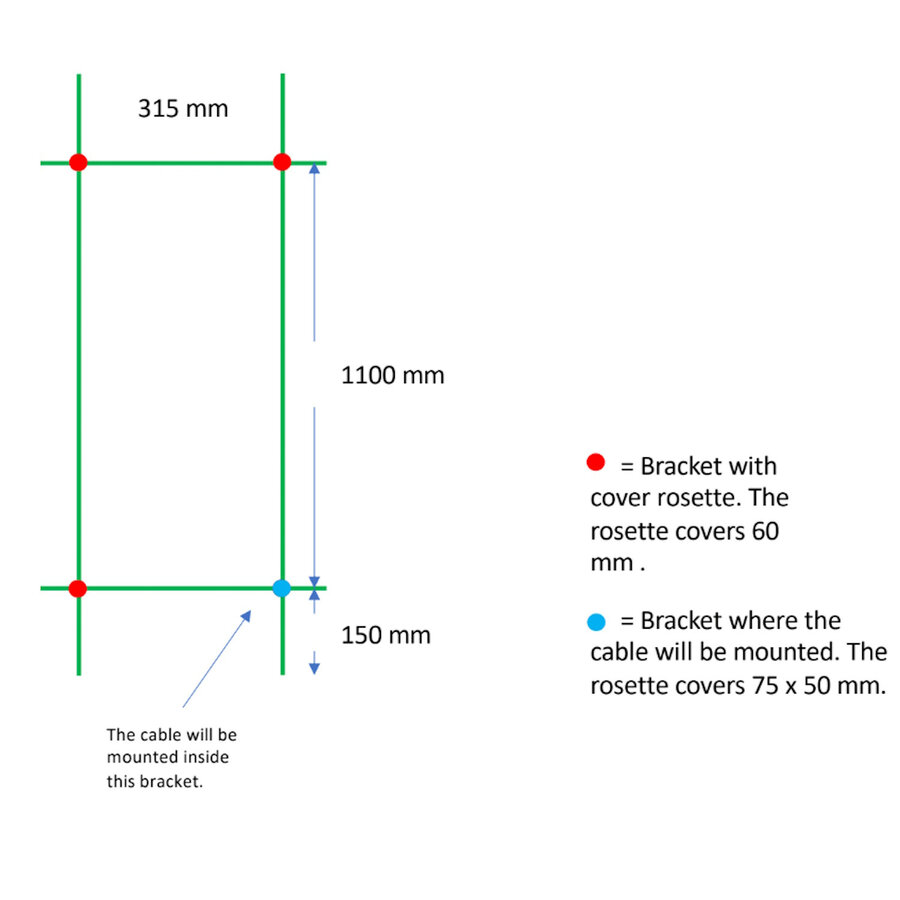 Elektrische Radiator TVS ELDO 4 Gepolijst RVS met Timer 140x34.5 cm