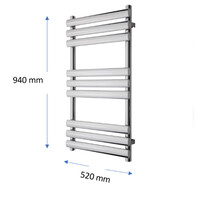Designradiator TVS Milo Chroom 94x52 cm