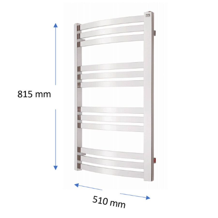 Designradiator TVS Dino Chroom 81.5x50 cm