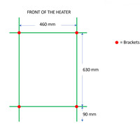 Designradiator TVS Dino Chroom 81.5x50 cm
