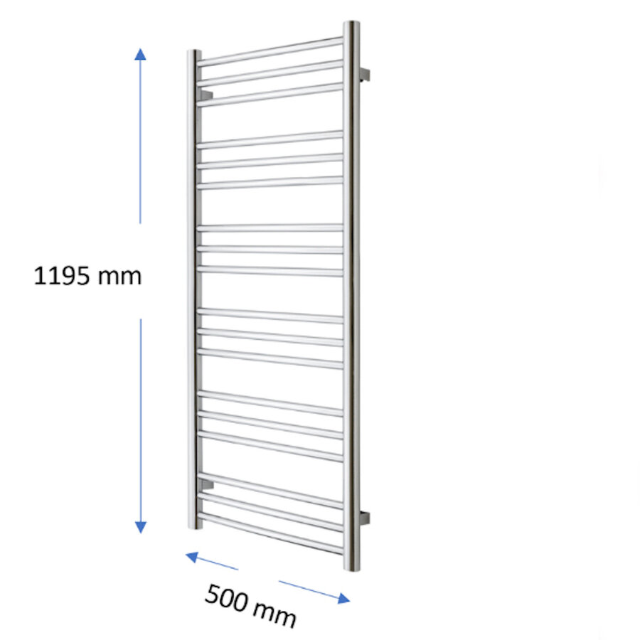 Designradiator TVS Pivo Chroom 119.5x50 cm