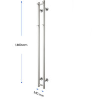 Elektrische Radiator TVS ELDO 2 Wit met Timer 140x13.5 cm