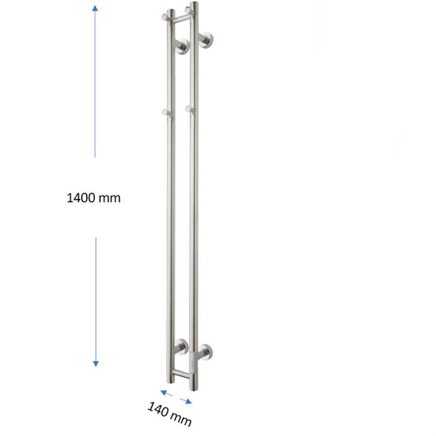 Elektrische Radiator TVS ELDO 2 Wit met Timer 140x13.5 cm