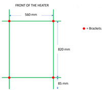 Designradiator TVS Eco Chroom 99 x 61 cm