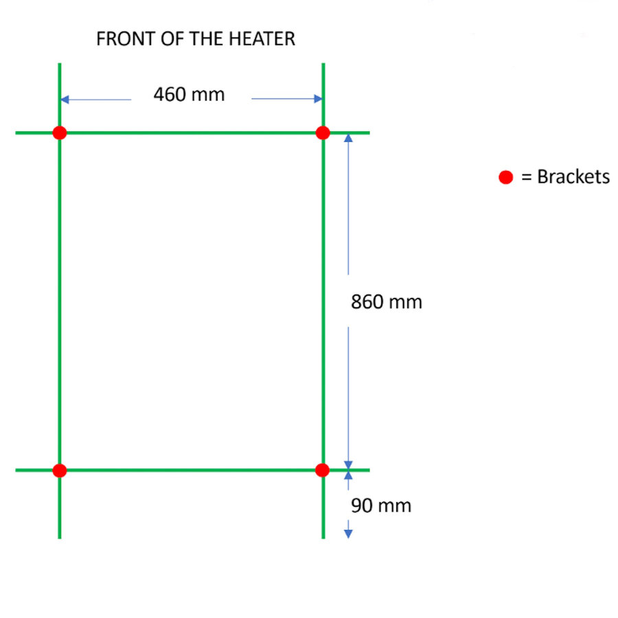 Designradiator TVS Dino Chroom 104x50 cm