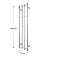 Elektrische Radiator TVS ELDO 4 Wit met Timer 140x34.5 cm