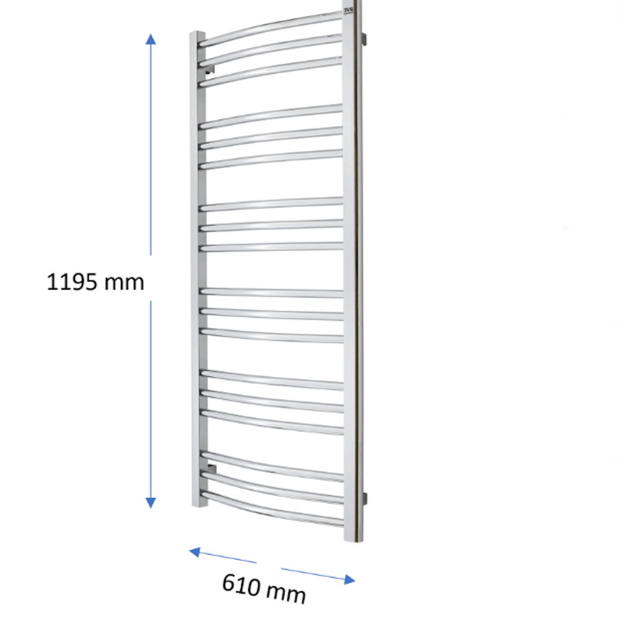 Designradiator TVS Nemo Zwart 140 x 61 cm