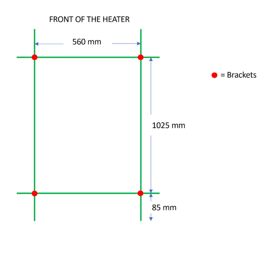 Designradiator TVS Nemo Zwart 140 x 61 cm
