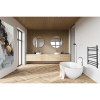 Designradiator TVS Pivo Zwart 59x50 cm