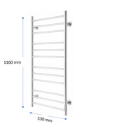 Elektrische Radiator TVS ELDO 12 L Wit met Timer 116x53 cm