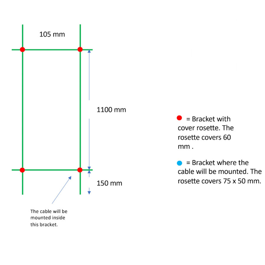 Elektrische Radiator TVS ELDO 2 Mat Zwart met Timer 140x13.5 cm
