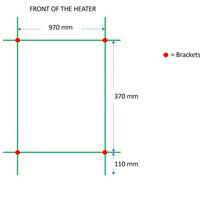 Designradiator TVS Pivo Wit 59x100 cm