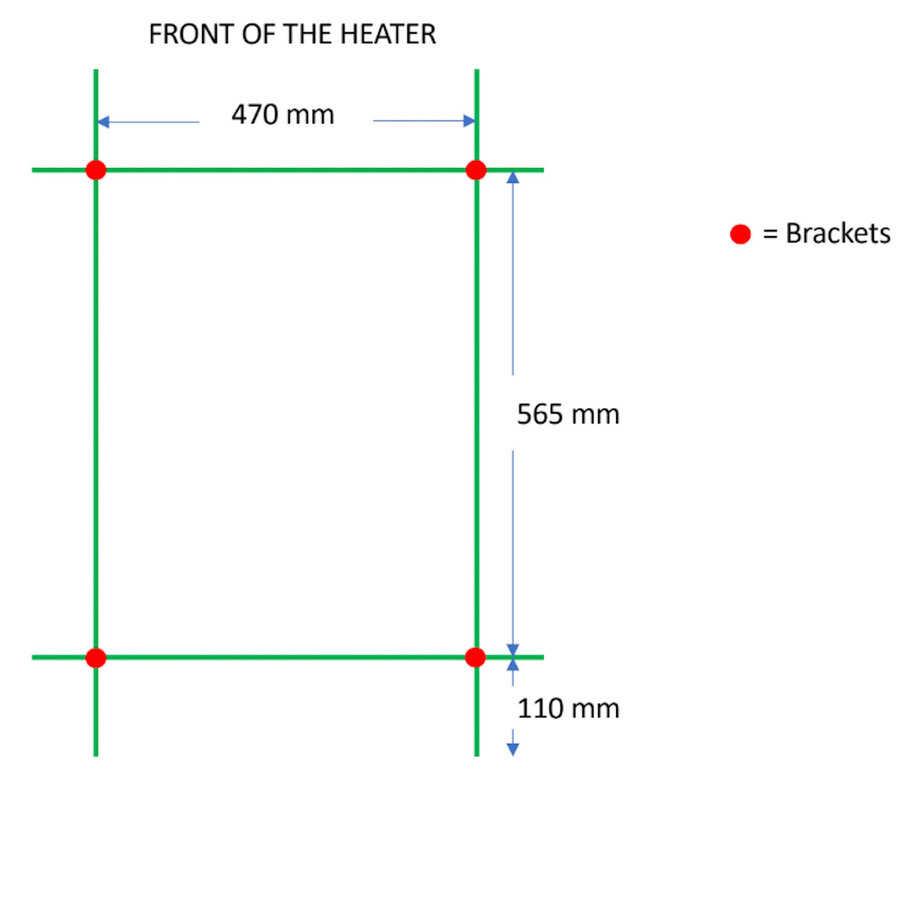 Designradiator TVS PLUS 12-500 Goud 78.5 x 50 cm