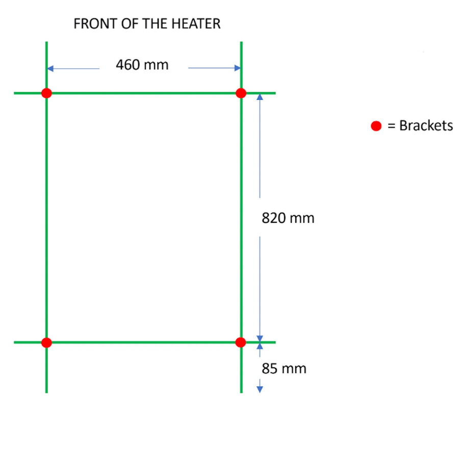 Designradiator TVS Eco Chroom 99 x 51 cm