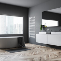 Designradiator TVS Duo Wit 124x50 cm