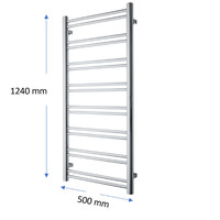 Designradiator TVS Duo Wit 124x50 cm
