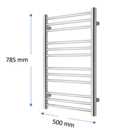 Designradiator TVS Pivo Zwart 78.5x50 cm