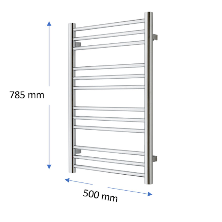 Designradiator TVS Pivo Zwart 78.5x50 cm