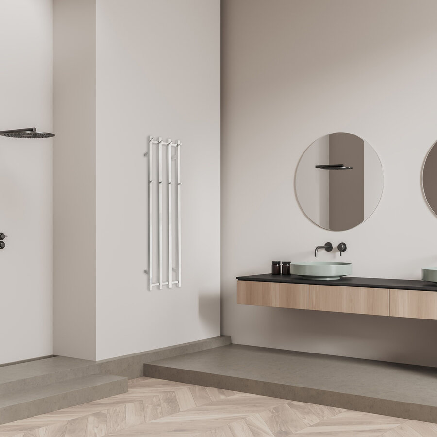 Elektrische Radiator TVS ELDO 4F Edelstaal met Timer 140x34.5 cm