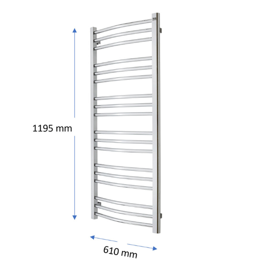 Designradiator TVS Nemo Chroom 140 x 61 cm