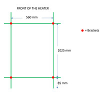 Designradiator TVS Nemo Chroom 140 x 61 cm