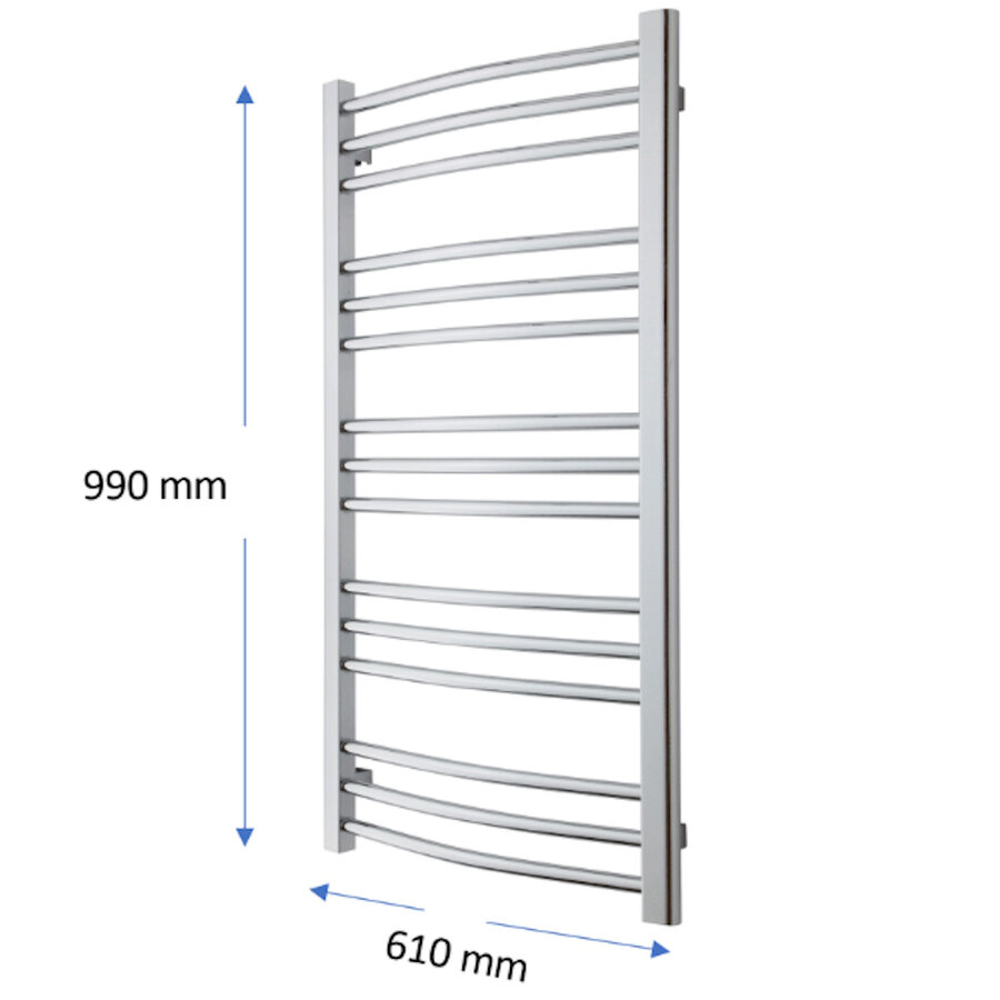 Designradiator TVS Nemo Zwart 99 x 61 cm