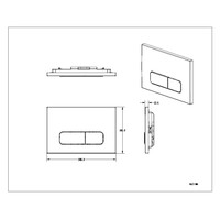 Bedieningsplaat Raybro Mocha 25 TBV Geberit UP100 UP320 UP300 UP700 UP720 Mat Chroom