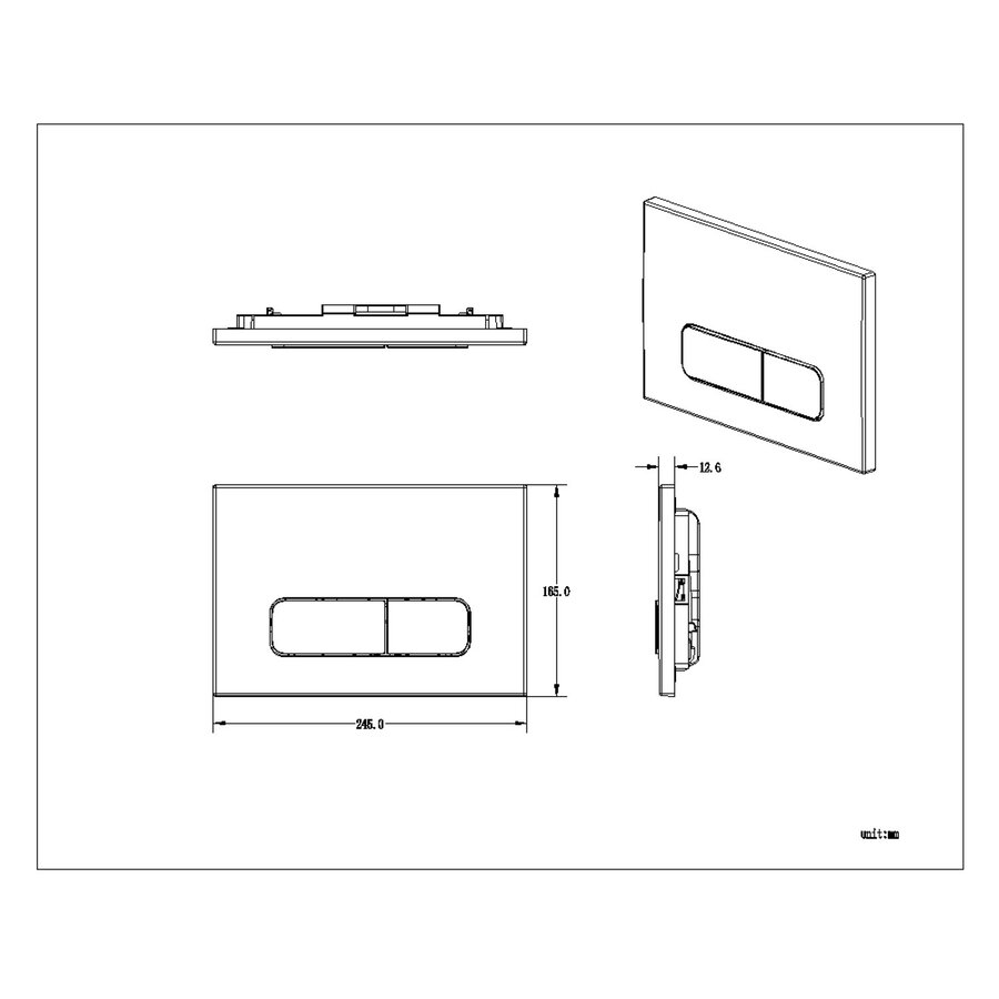 Bedieningsplaat Raybro Mocha 45 TBV Geberit UP100 UP320 UP300 UP700 UP720 Champagne Goud
