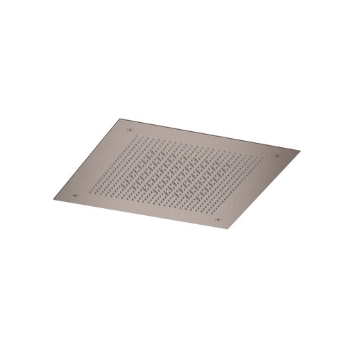 Inbouw hoofddouche Hotbath Ace Velvet & Rainshower 38x38 cm Geborsteld Koper PVD 