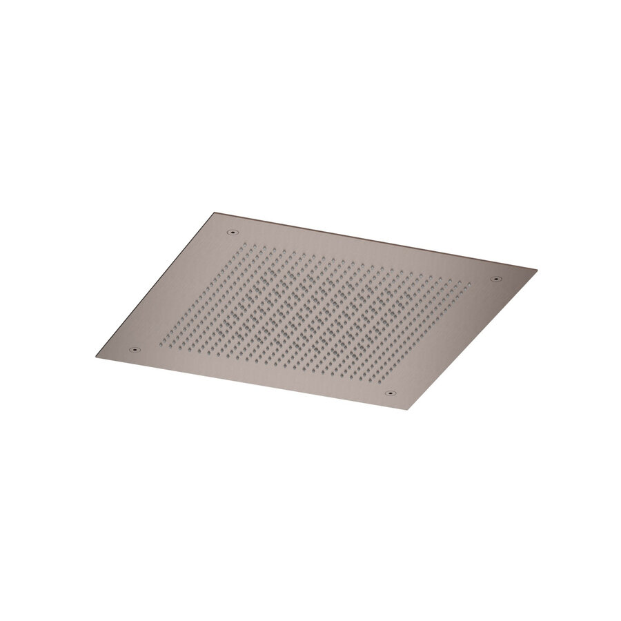 Inbouw hoofddouche Hotbath Ace Velvet & Rainshower 38x38 cm Geborsteld Koper PVD