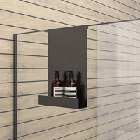 Doucherek Brauer Gunmetal Edition Hangend met Glasklem Gunmetal Geborsteld PVD