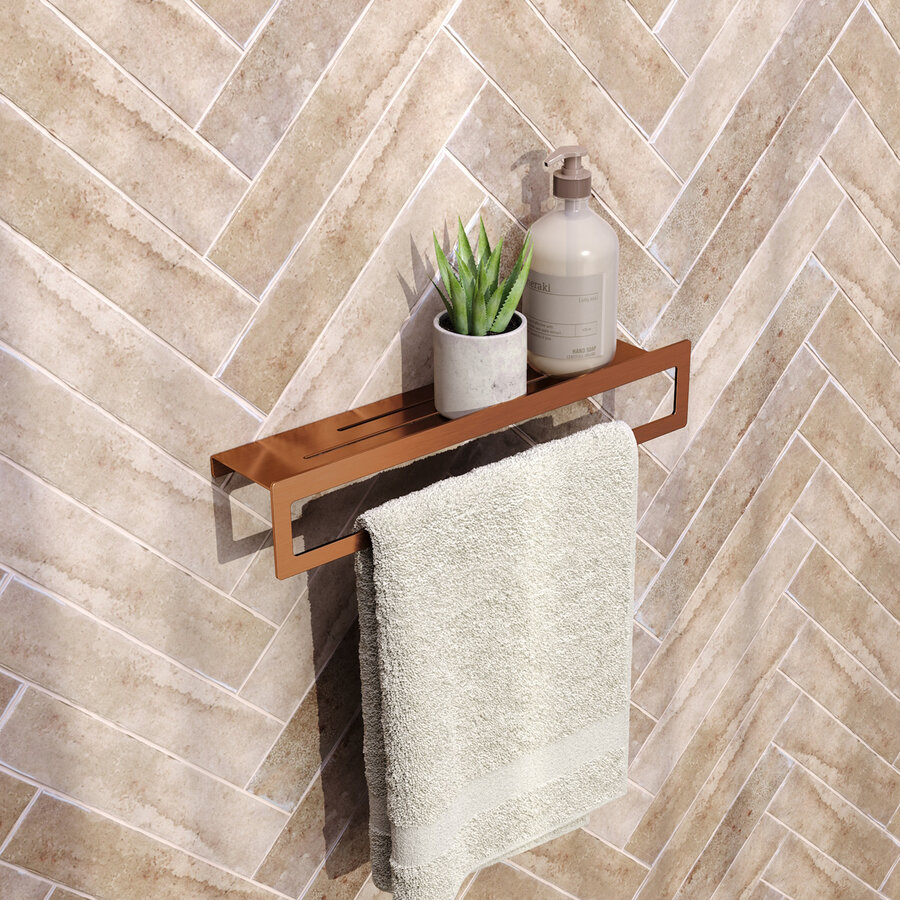 Handoekrek Brauer Copper Edition Met Planchet Koper Geborsteld PVD