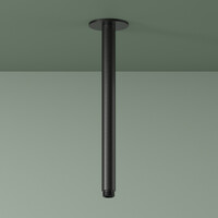 Plafondbuis Hotbath Ace 30 cm Geborsteld Zwart PVD