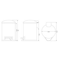 Pedaalemmer Brauer Gold Edition 3L Goud Geborsteld